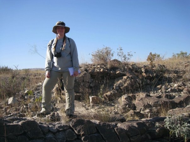Samantha Hansen doing fieldwork in Limpopo, South Africa